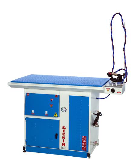 WIDE TYPE IRONING TABLE WITH STEAM BOILER SYSTEM